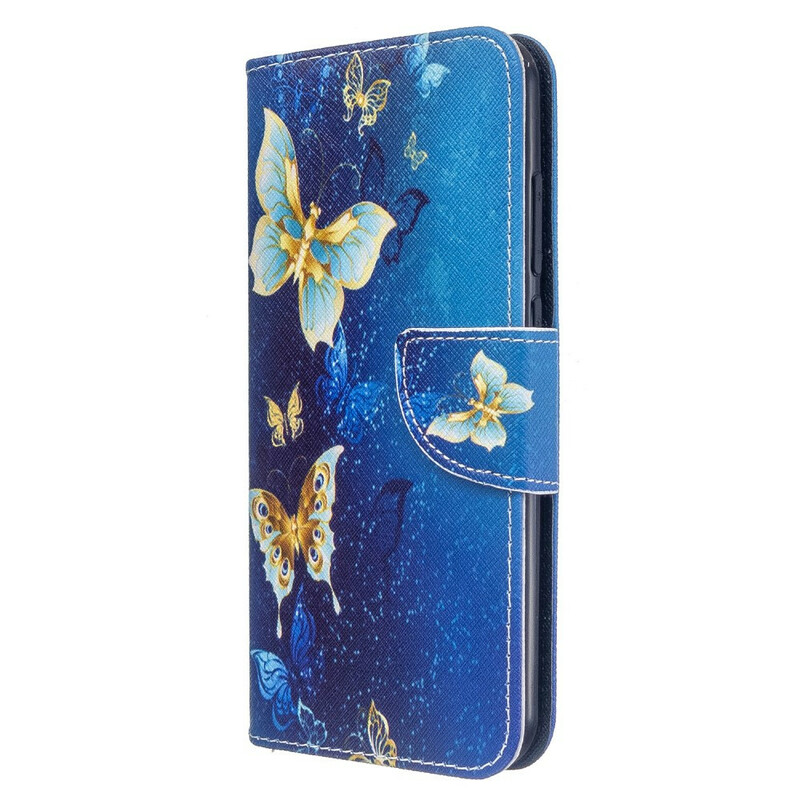 Housse Xiaomi Redmi Note 8T Papillons Dorés Housse Xiaomi Redmi Note 8T Papillons Dorés