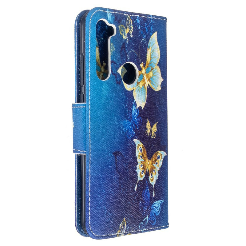 Housse Xiaomi Redmi Note 8T Papillons Dorés Housse Xiaomi Redmi Note 8T Papillons Dorés