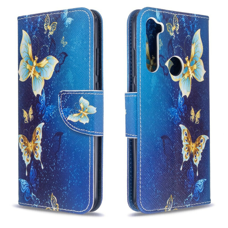 Housse Xiaomi Redmi Note 8T Papillons Dorés Housse Xiaomi Redmi Note 8T Papillons Dorés
