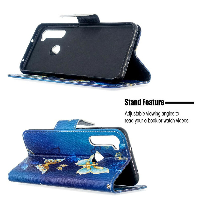 Housse Xiaomi Redmi Note 8T Papillons Dorés Housse Xiaomi Redmi Note 8T Papillons Dorés