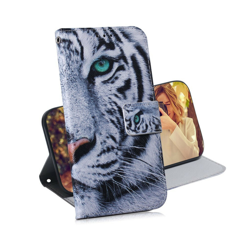 Housse Samsung Galaxy A51 Face de Tigre