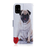 Housse Samsung Galaxy A51 Pug Dog