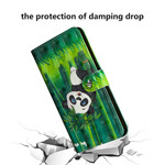 Housse Samsung Galaxy A51 Panda et Bambou