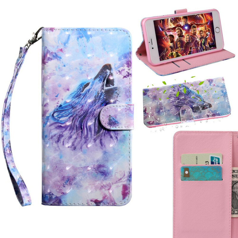 Housse Samsung Galaxy A51 Loup Aquarelle Housse Samsung Galaxy A51 Loup Aquarelle