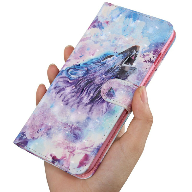 Housse Samsung Galaxy A51 Loup Aquarelle Housse Samsung Galaxy A51 Loup Aquarelle