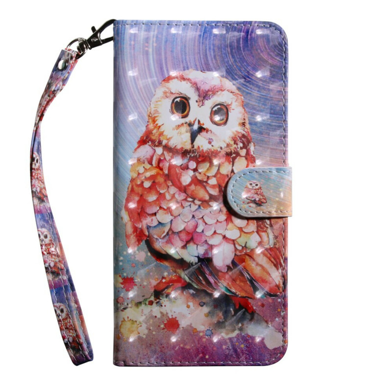 Housse Samsung Galaxy A51 Hibou le Peintre