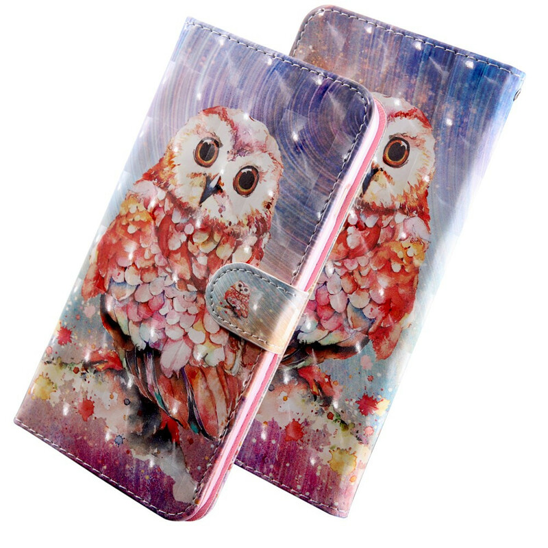 Housse Samsung Galaxy A51 Hibou le Peintre