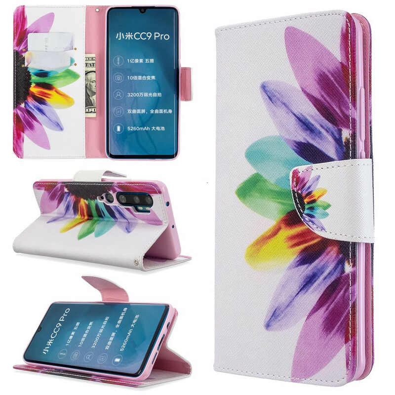 Housse Xiaomi Mi Note 10 Fleur Aquarelle Housse Xiaomi Mi Note 10 Fleur Aquarelle