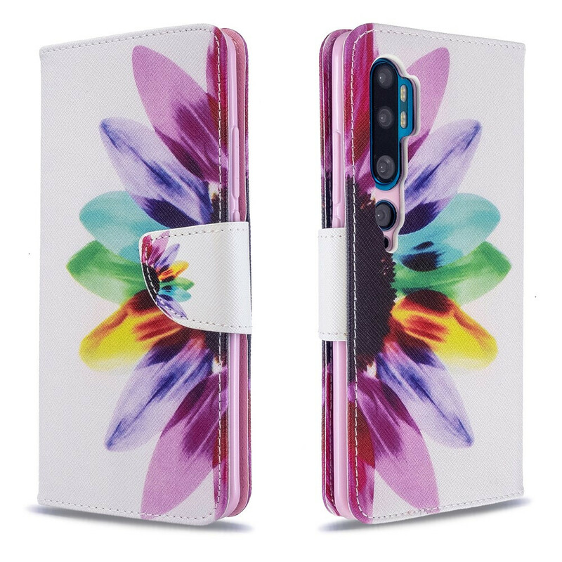 Housse Xiaomi Mi Note 10 Fleur Aquarelle