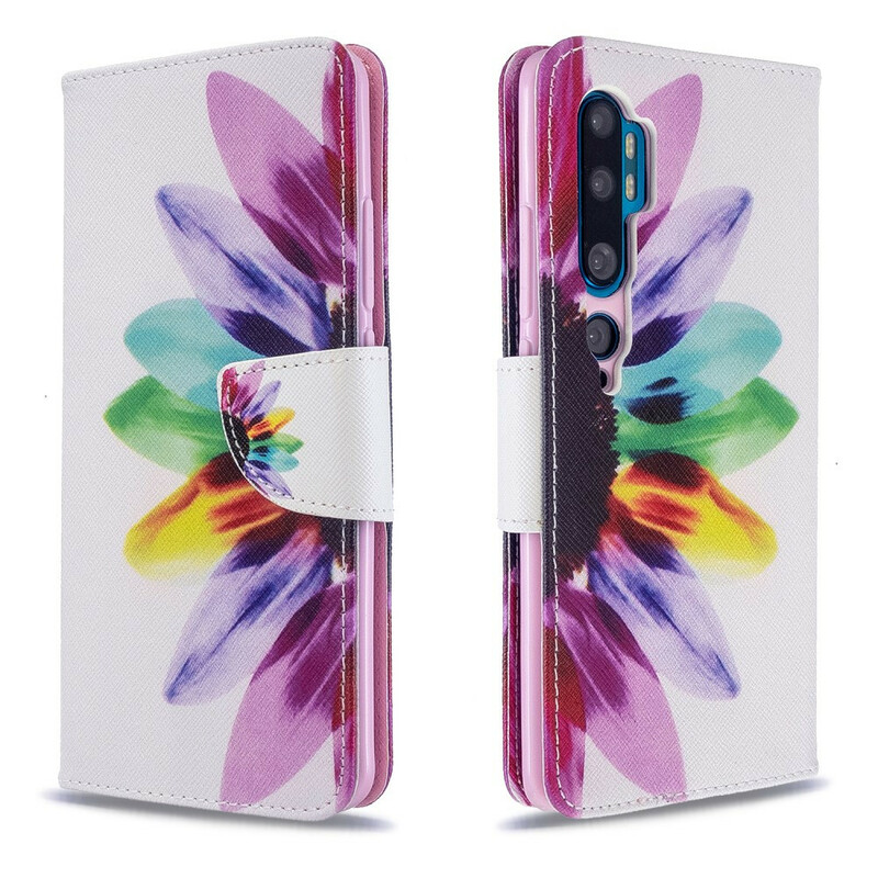 Housse Xiaomi Mi Note 10 Fleur Aquarelle Housse Xiaomi Mi Note 10 Fleur Aquarelle