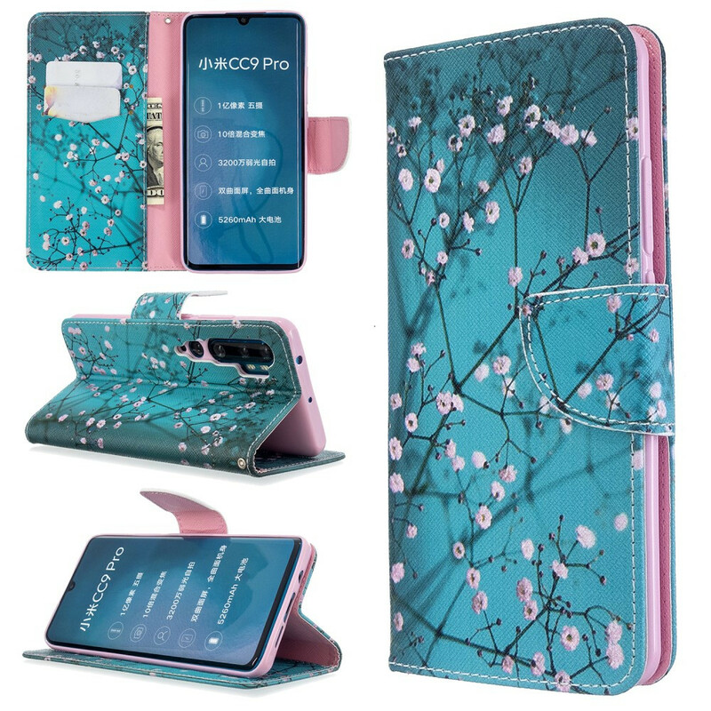 Housse Xiaomi Mi Note 10 Arbre Fleuri