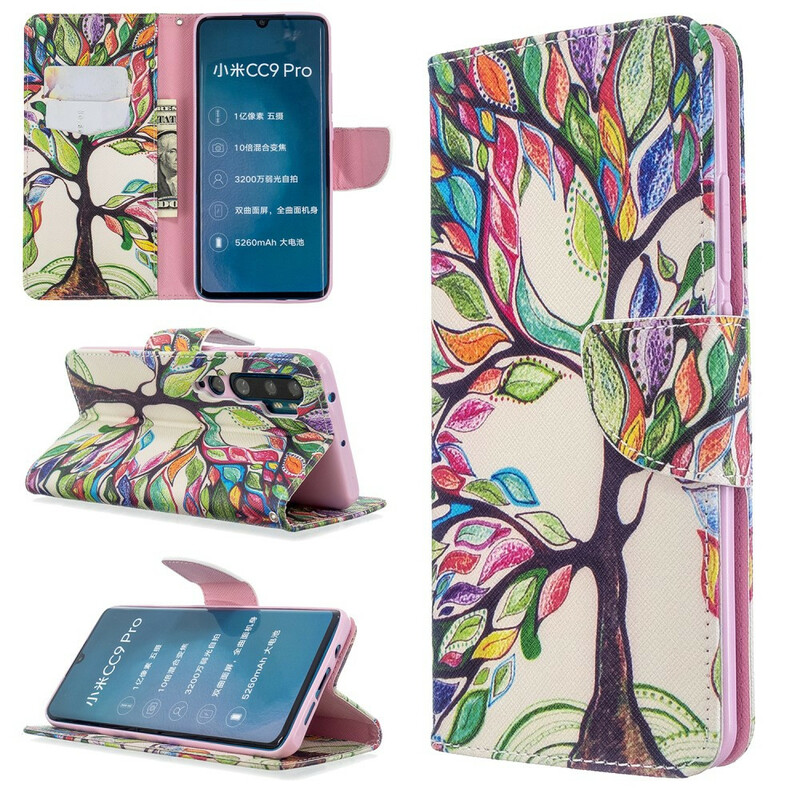 Housse Xiaomi Mi Note 10 Arbre Coloré Housse Xiaomi Mi Note 10 Arbre Coloré