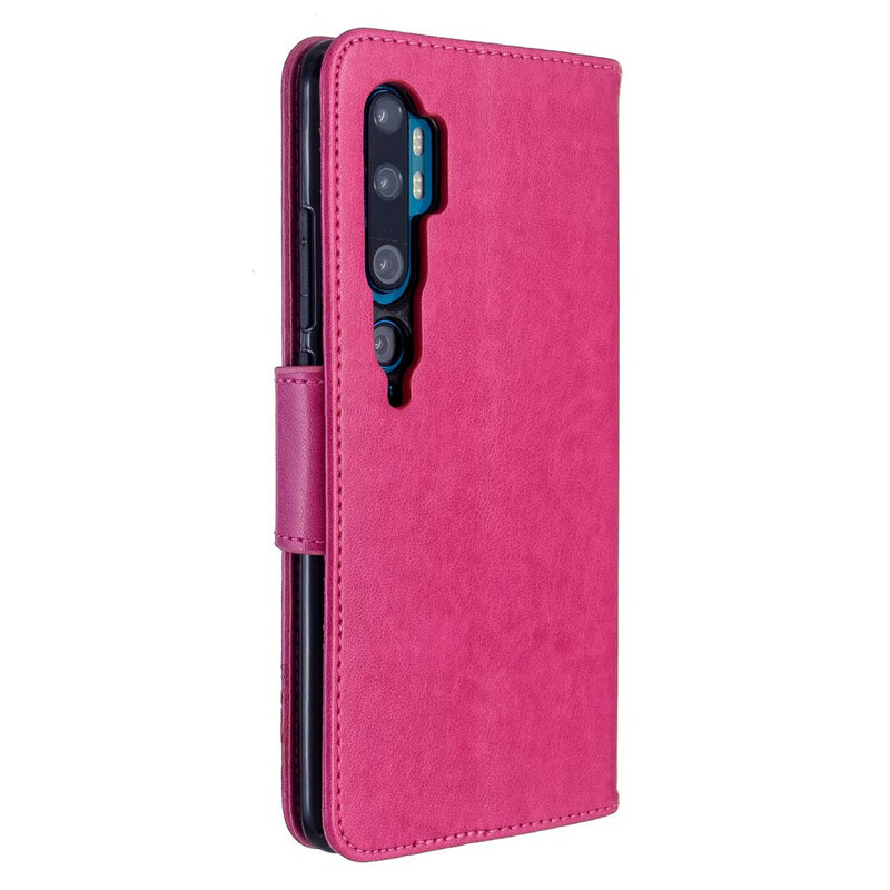 Housse Xiaomi Mi Note 10 Papillons Imprimés à Lanière Housse Xiaomi Mi Note 10 Papillons Imprimés à Lanière