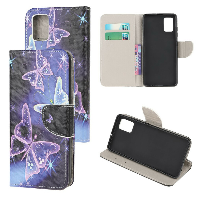 Housse Samsung Galaxy A51 Papillons Néons Housse Samsung Galaxy A51 Papillons Néons