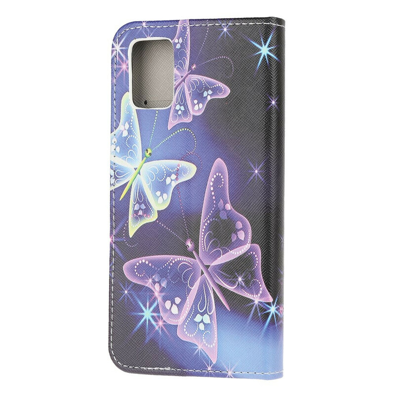 Housse Samsung Galaxy A51 Papillons Néons Housse Samsung Galaxy A51 Papillons Néons