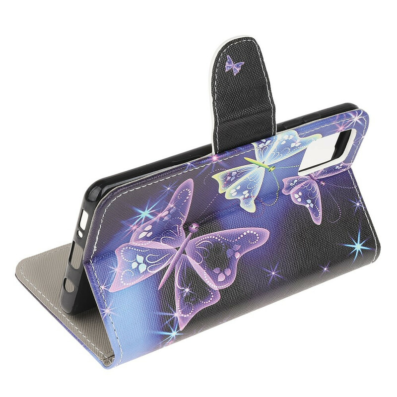 Housse Samsung Galaxy A51 Papillons Néons Housse Samsung Galaxy A51 Papillons Néons