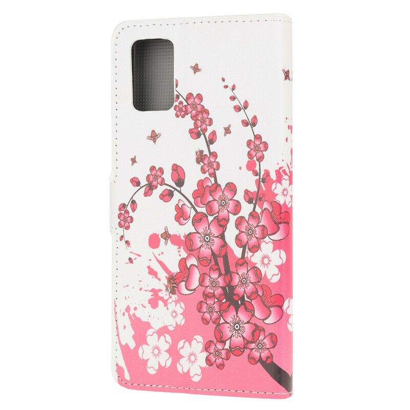 Housse Samsung Galaxy A51 Tropical Flowers Housse Samsung Galaxy A51 Tropical Flowers