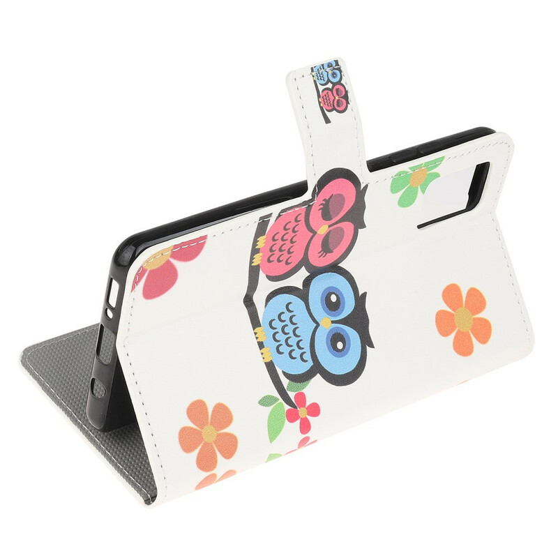Housse Samsung Galaxy A51 Couple de Hiboux Housse Samsung Galaxy A51 Couple de Hiboux