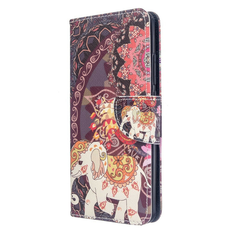 Housse Xiaomi Mi Note 10 Éléphants Indiens Housse Xiaomi Mi Note 10 Éléphants Indiens