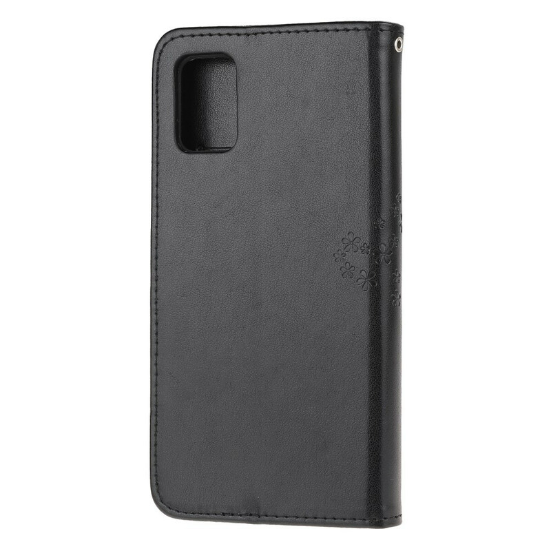 Housse Samsung Galaxy A51 Arbre et Hiboux à Lanière Housse Samsung Galaxy A51 Arbre et Hiboux à Lanière