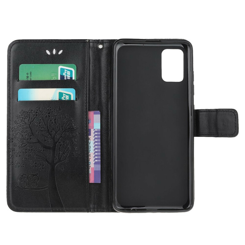 Housse Samsung Galaxy A51 Arbre et Hiboux à Lanière Housse Samsung Galaxy A51 Arbre et Hiboux à Lanière