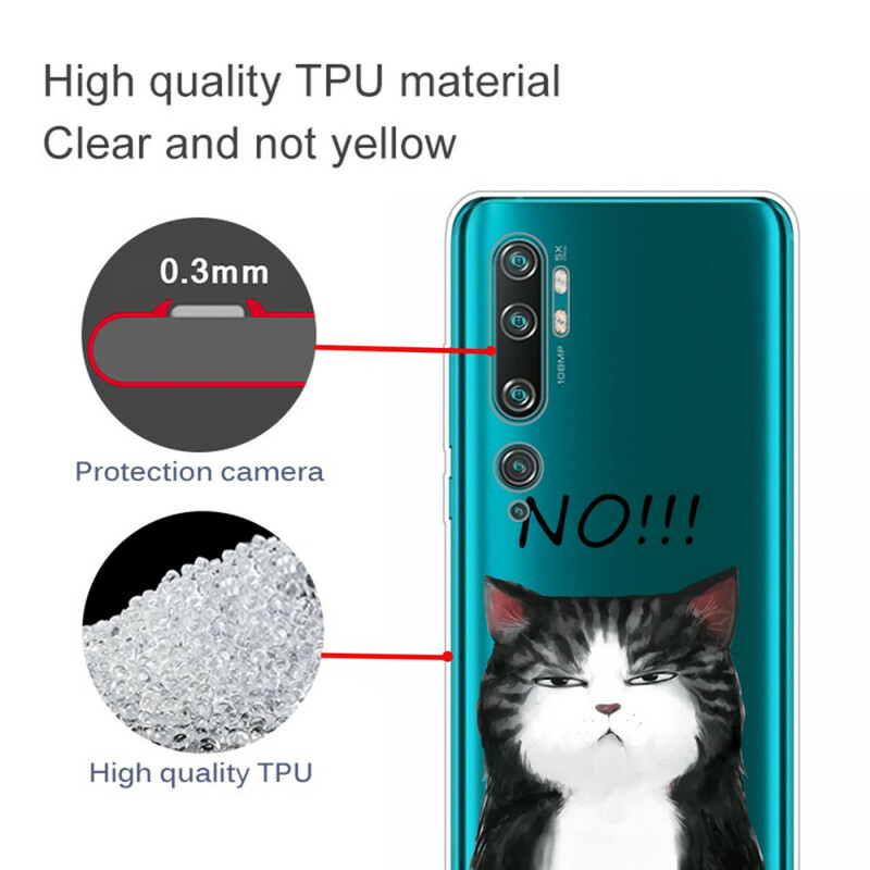 Coque Xiaomi Mi Note 10 Le Chat Qui Dit Non