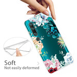 Coque Xiaomi Mi Note 10 Transparente Fleurs Aquarelle