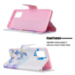 Housse Samsung Galaxy A51 Papillons et Fleurs Peints Housse Samsung Galaxy A51 Papillons et Fleurs Peints