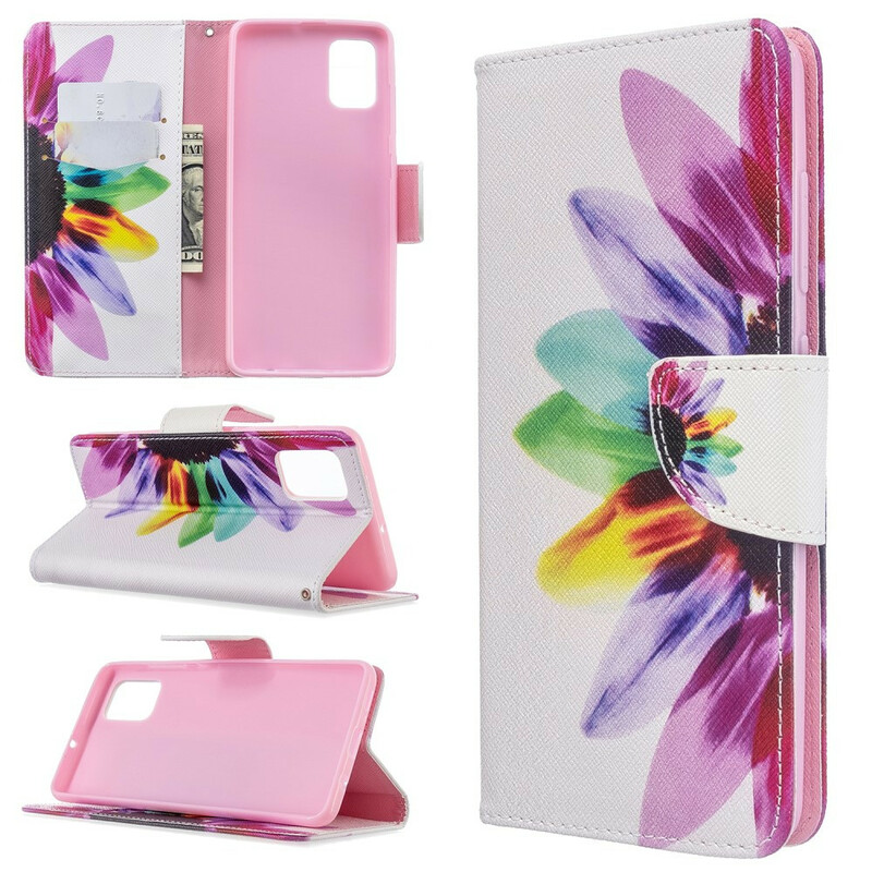 Housse Samsung Galaxy A51 Fleur Aquarelle Housse Samsung Galaxy A51 Fleur Aquarelle