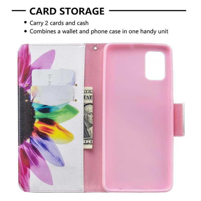 Housse Samsung Galaxy A51 Fleur Aquarelle Housse Samsung Galaxy A51 Fleur Aquarelle