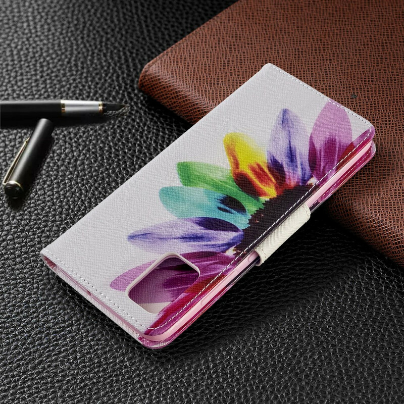 Housse Samsung Galaxy A51 Fleur Aquarelle Housse Samsung Galaxy A51 Fleur Aquarelle