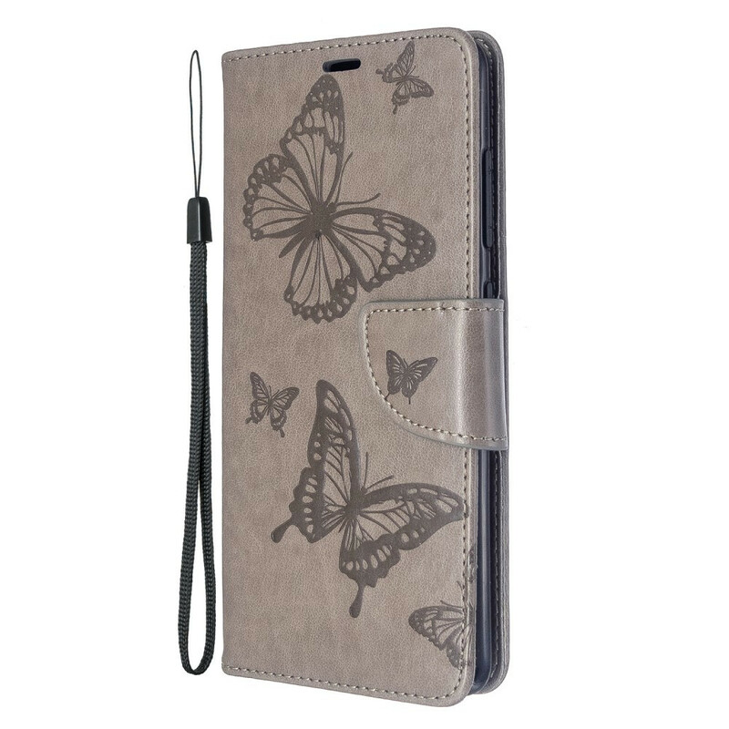 Housse Samsung Galaxy A51 Les Papillons en Vol avec Lanière Housse Samsung Galaxy A51 Les Papillons en Vol avec Lanière