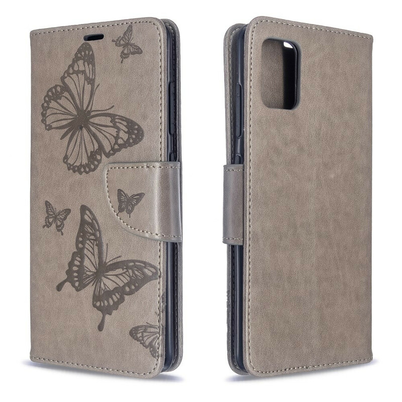 Housse Samsung Galaxy A51 Les Papillons en Vol avec Lanière Housse Samsung Galaxy A51 Les Papillons en Vol avec Lanière