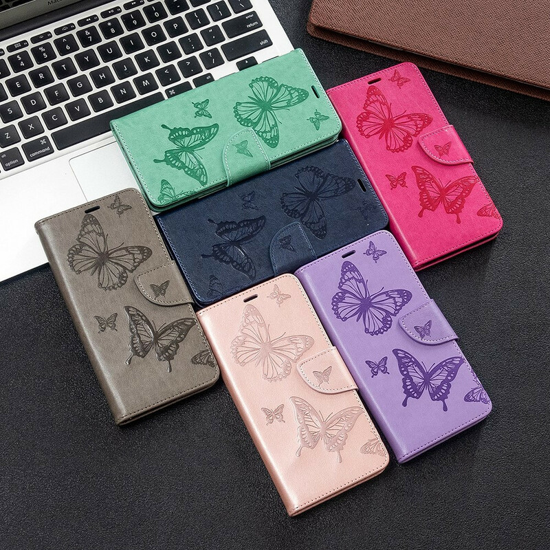 Housse Samsung Galaxy A51 Les Papillons en Vol avec Lanière Housse Samsung Galaxy A51 Les Papillons en Vol avec Lanière