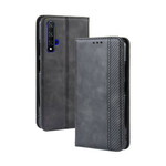 Flip Cover Honor 20 / Huawei Nova 5T Effet Cuir Vintage Stylisé Flip Cover Honor 20 / Huawei Nova 5T Effet Cuir Vintage Stylisé