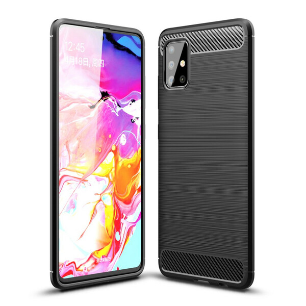 Coque Samsung Galaxy A51 Fibre Carbone Brossée