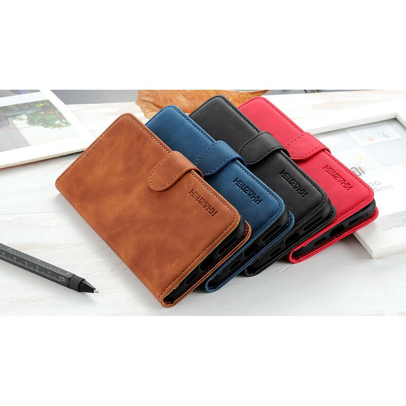 Housse Samsung Galaxy A51 Matte Effet Cuir Vintage KHAZNEH Housse Samsung Galaxy A51 Matte Effet Cuir Vintage KHAZNEH