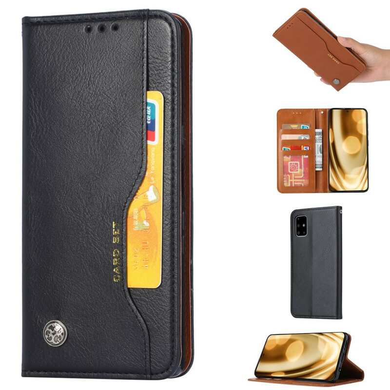 Flip Cover Samsung Galaxy A51 Simili Cuir Porte-Cartes