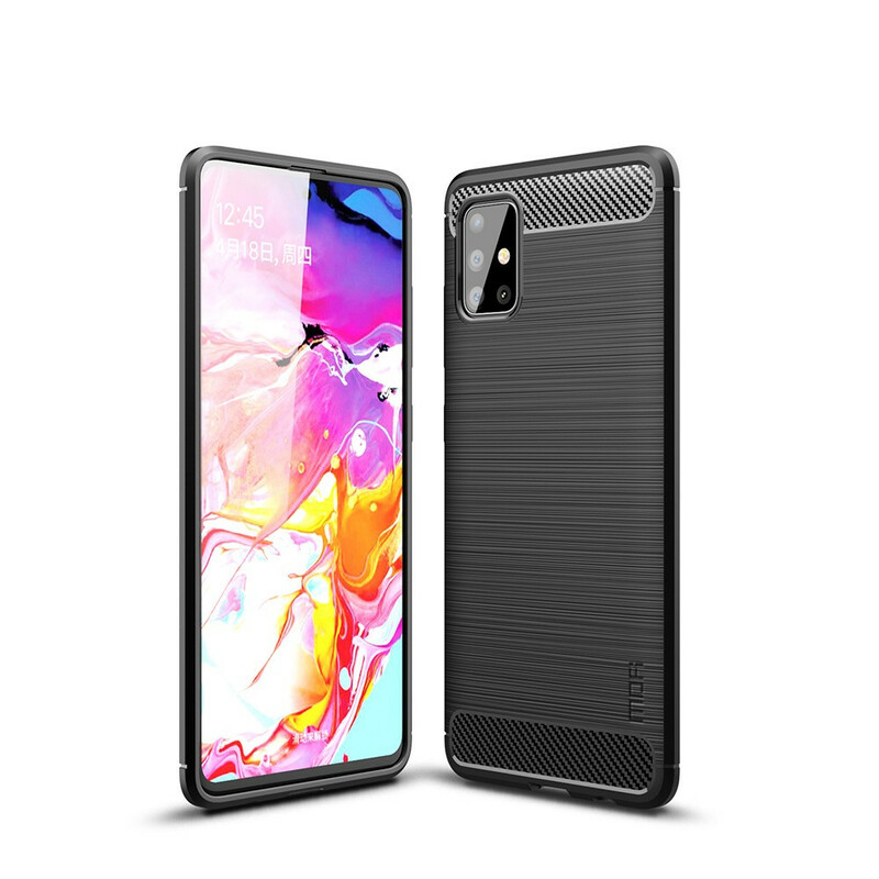 Coque Samsung Galaxy A51 Fibre Carbone Brossée MOFI