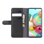 Housse Samsung Galaxy Note 10 Lite Cuir Fendu