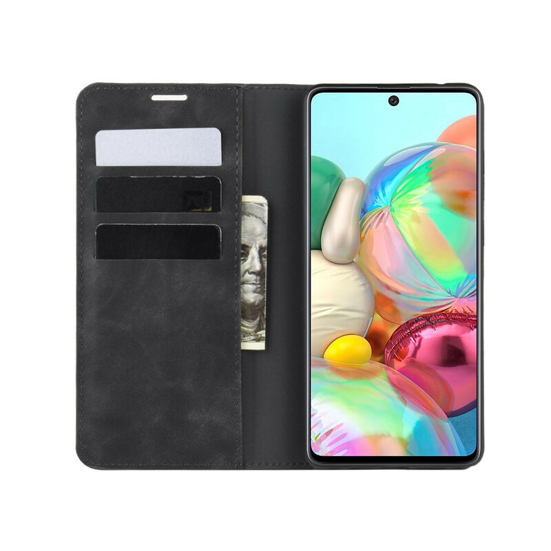 Flip Cover Samsung Galaxy Note 10 Lite Effet Cuir Chic