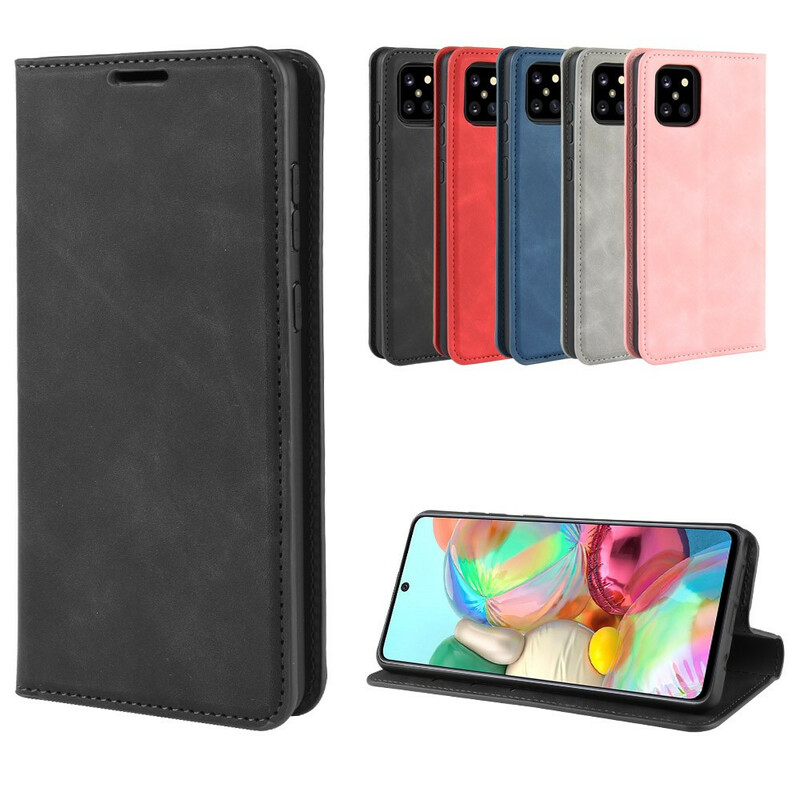 Flip Cover Samsung Galaxy Note 10 Lite Effet Cuir Chic