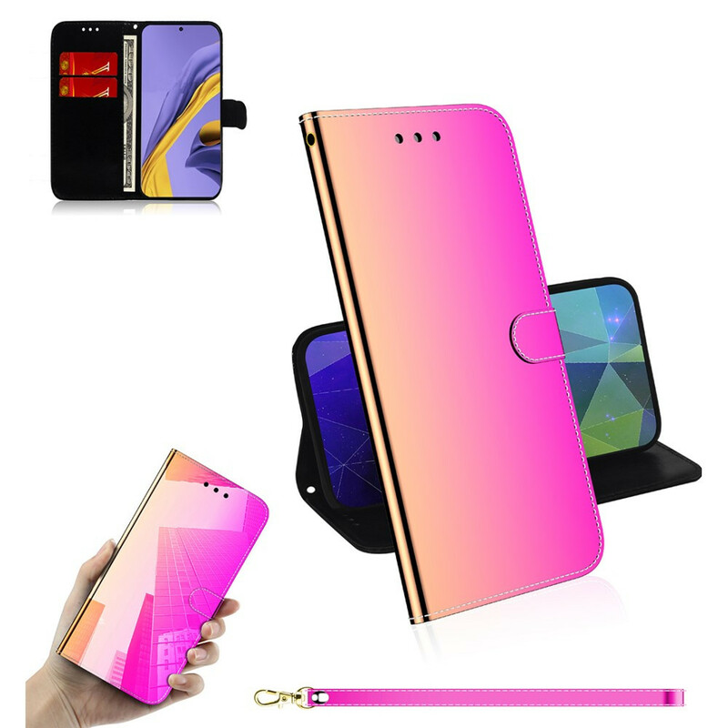 Housse Samsung Galaxy A51 Simili Cuir Couverture MIroir Housse Samsung Galaxy A51 Simili Cuir Couverture MIroir