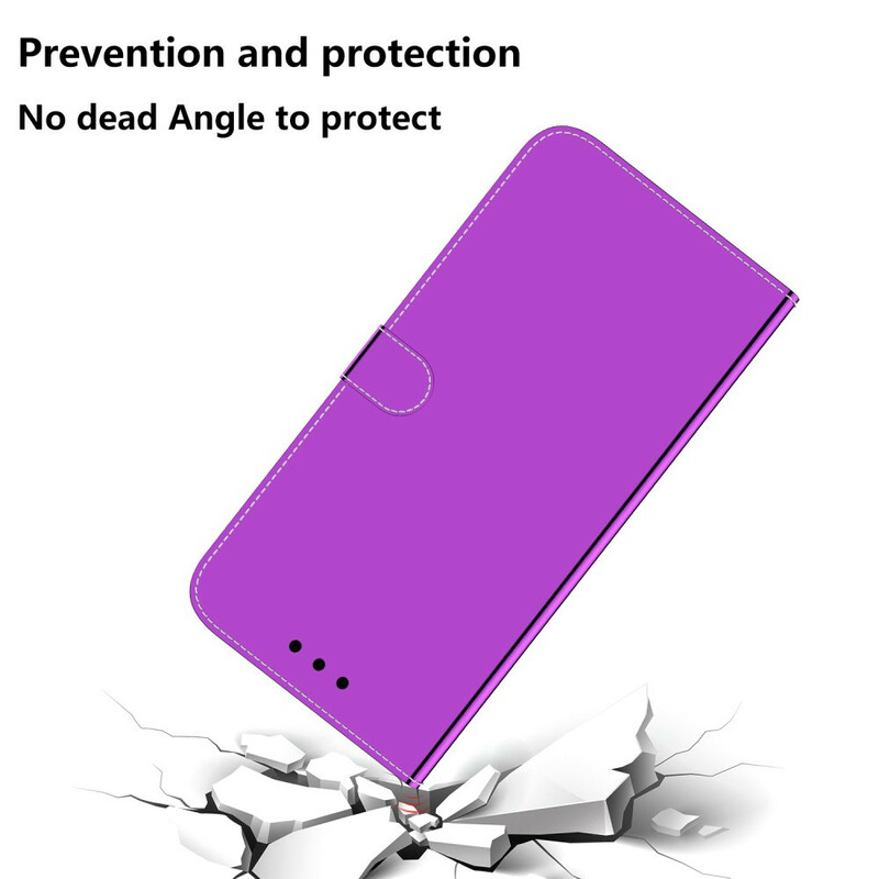Housse Samsung Galaxy A51 Simili Cuir Couverture MIroir