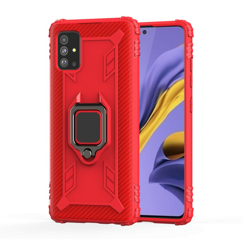 Coque Samsung Galaxy A51 Ring et Fibre Carbone Coque Samsung Galaxy A51 Ring et Fibre Carbone