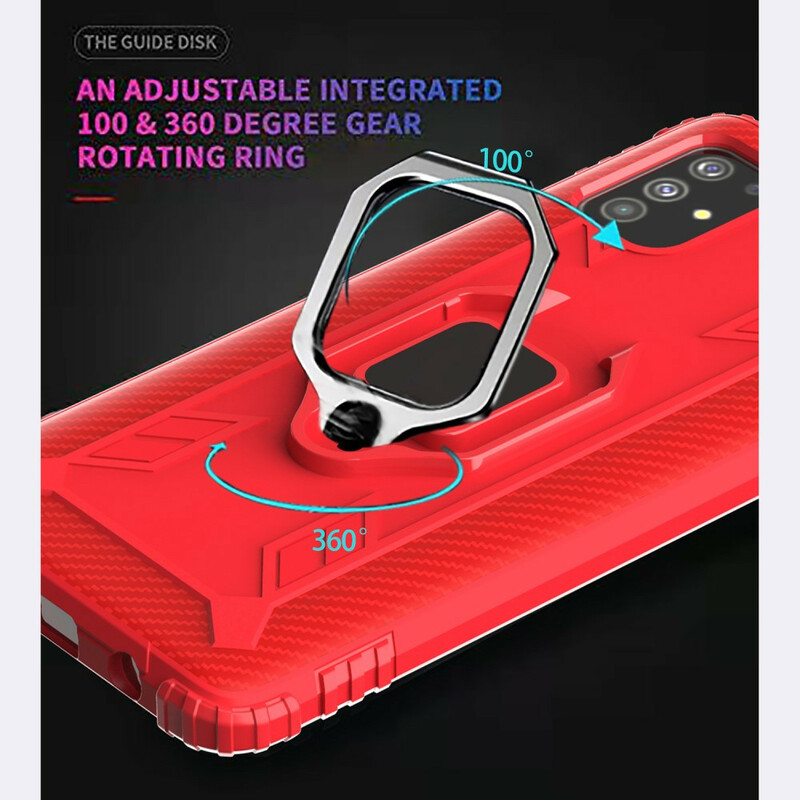 Coque Samsung Galaxy A51 Ring et Fibre Carbone Coque Samsung Galaxy A51 Ring et Fibre Carbone