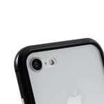 Coque iPhone 8 / 7 Rebords Métal et Verre Trempé Coque iPhone 8 / 7 Rebords Métal et Verre Trempé