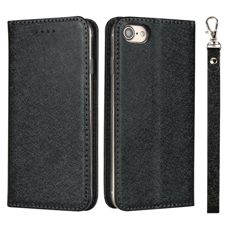Flip Cover iPhone 8 / 7 Style Cuir Douceur avec Lanière Flip Cover iPhone 8 / 7 Style Cuir Douceur avec Lanière