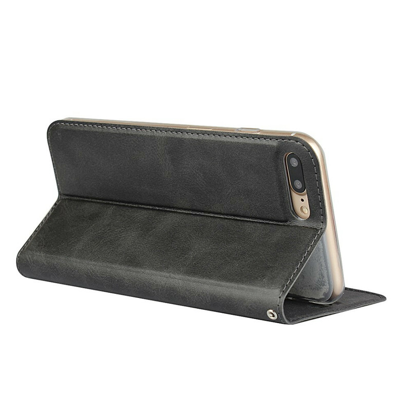 Flip Cover iPhone 8 Plus / 7 Plus Simili Cuir avec Lanière Ma Coque