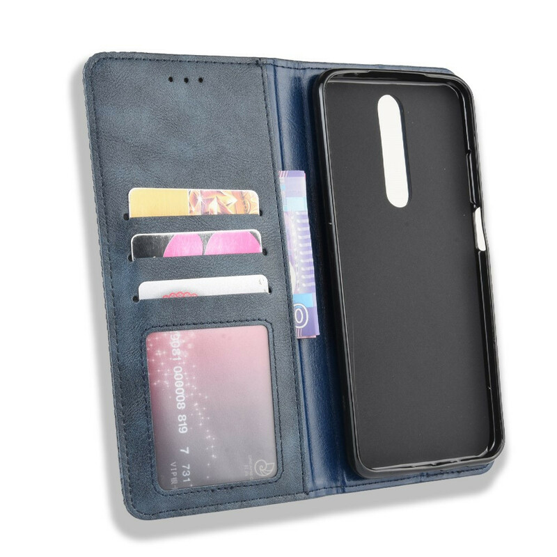 Flip Cover Xiaomi Redmi K30 Effet Cuir Vintage Stylisé Flip Cover Xiaomi Redmi K30 Effet Cuir Vintage Stylisé